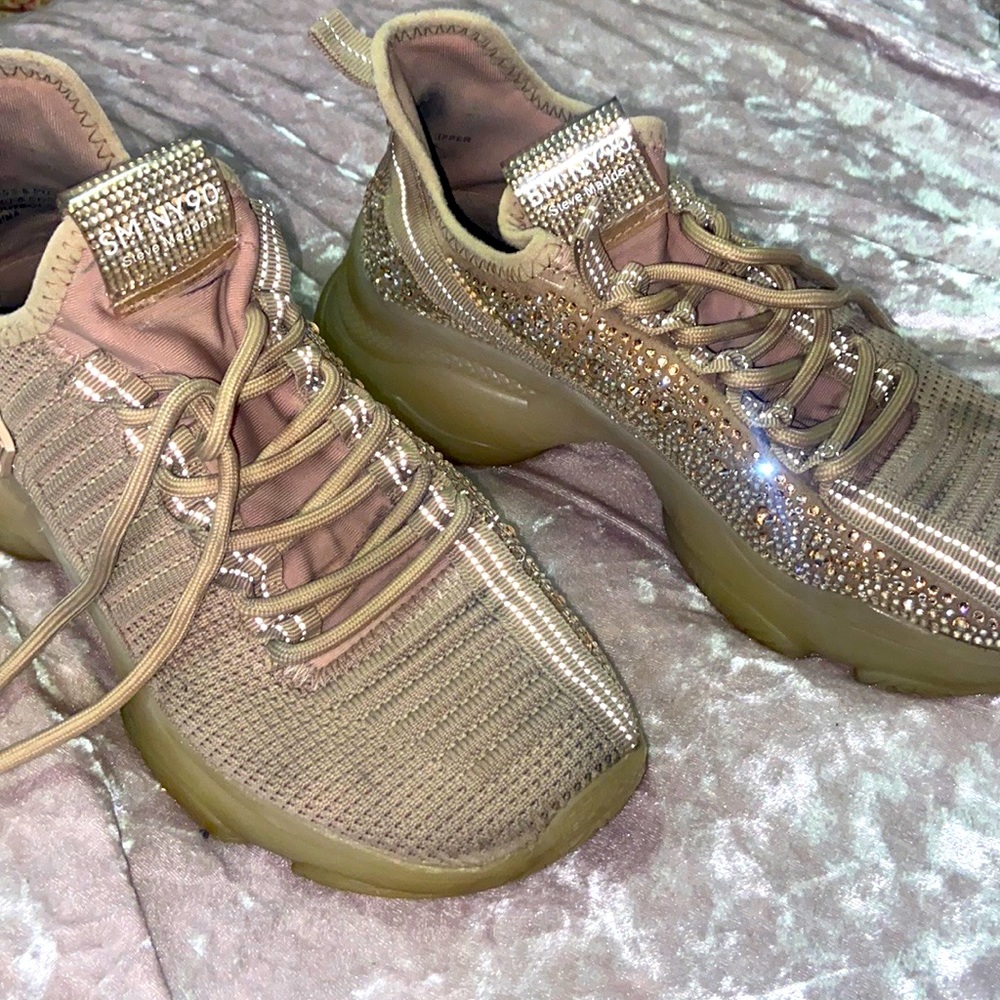 Steve Madden rhinestone sneakers